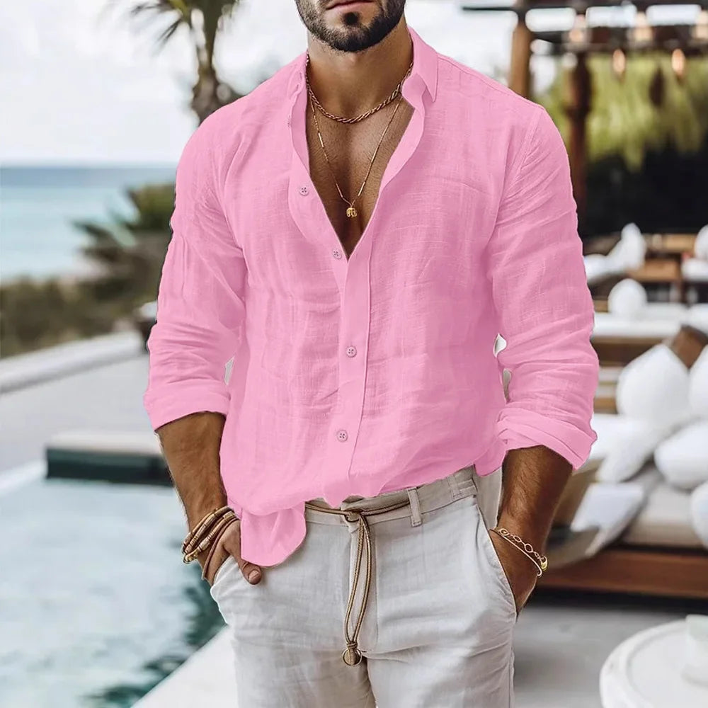 Camicia in lino uomo