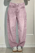 Jeans con brillantini donna