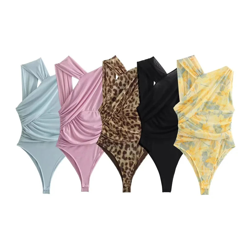 Body leopardato donna