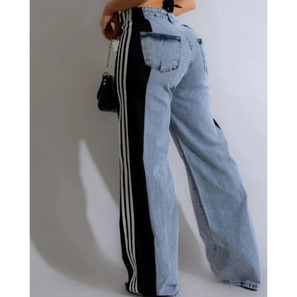 Jeans wide leg donna