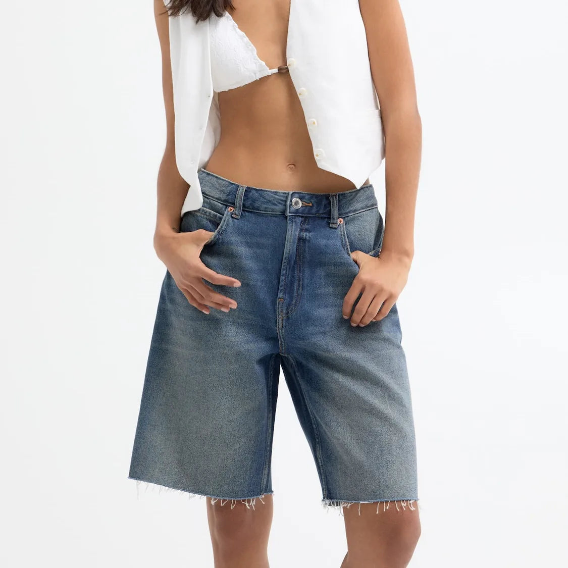 Pantaloncini in denim donna