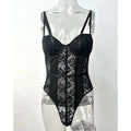 Body in pizzo donna
