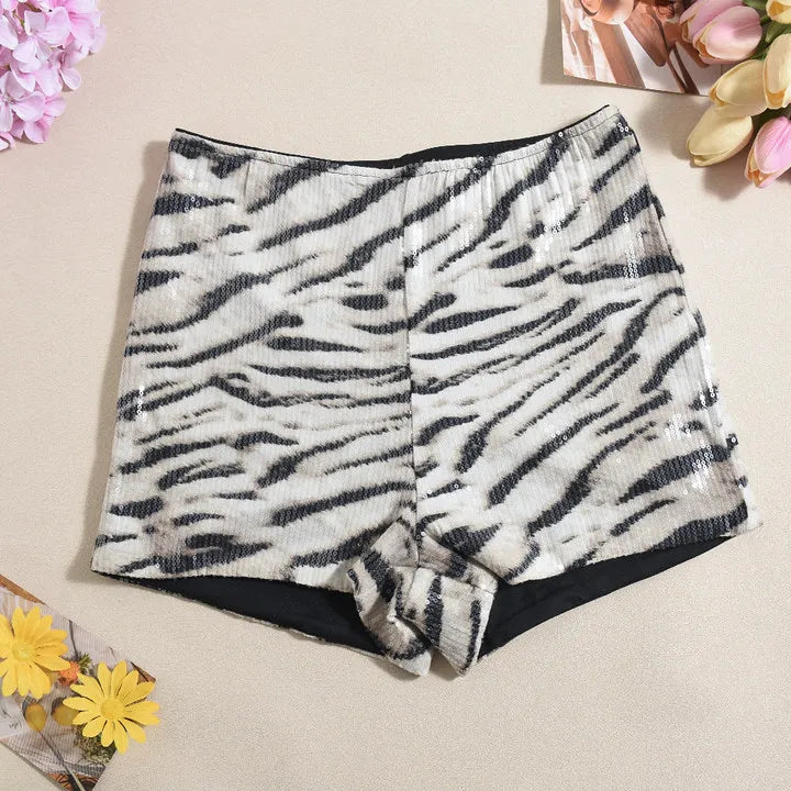 Shorts leopardati donna