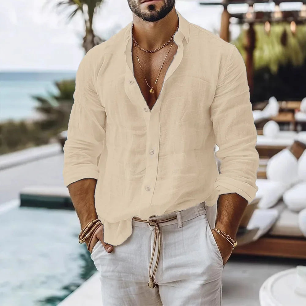 Camicia in lino uomo