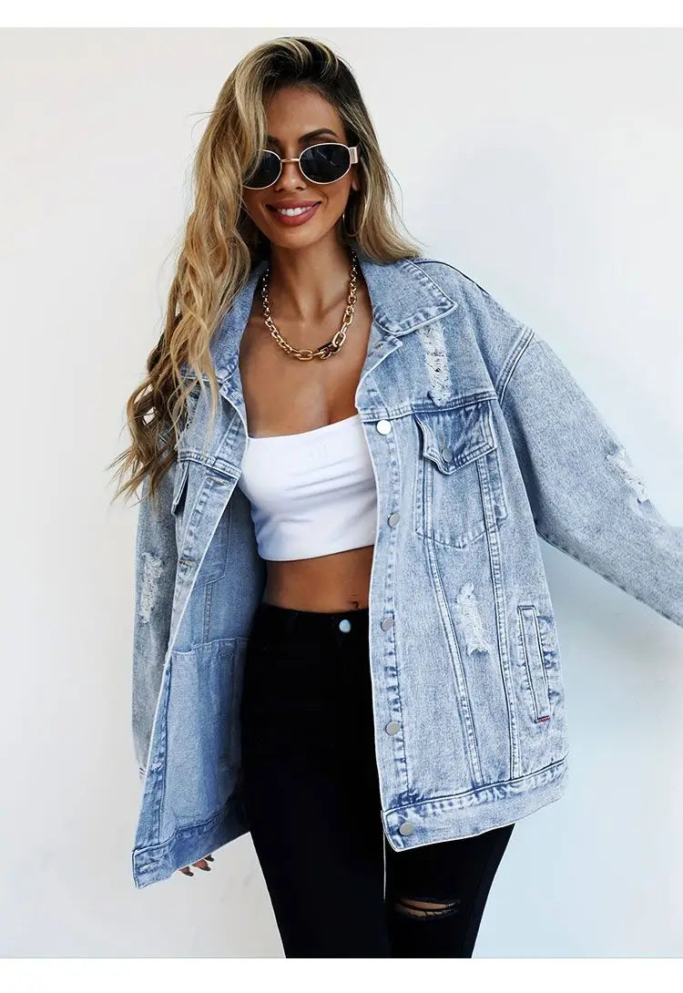 Giacca denim donna