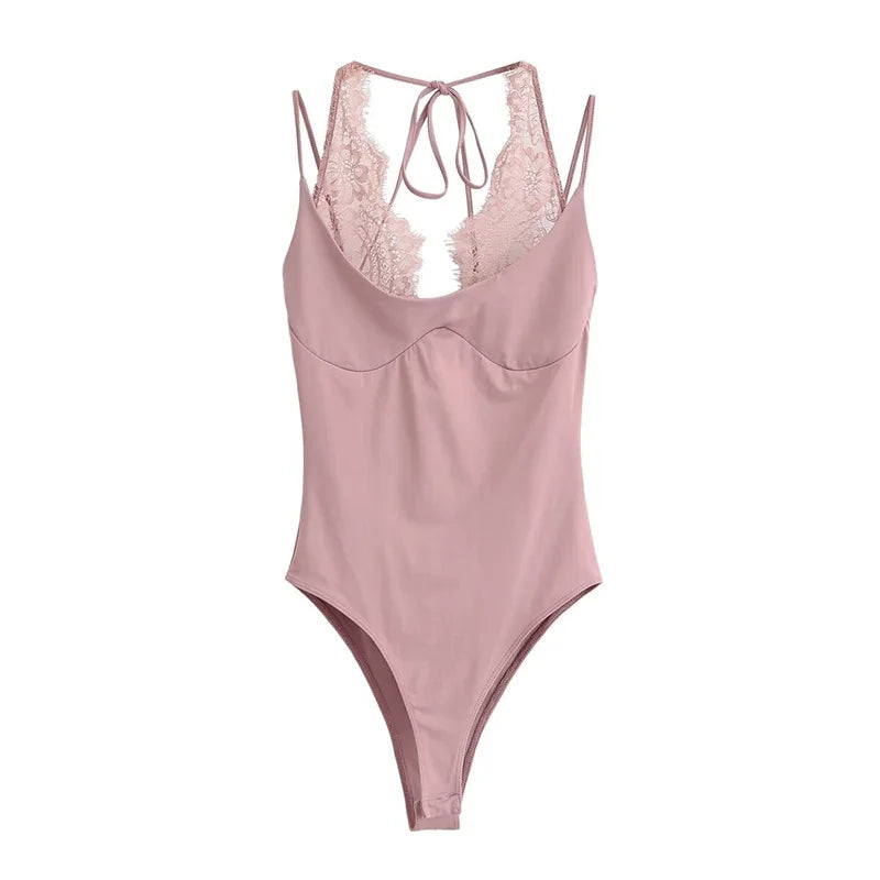 Body in pizzo donna