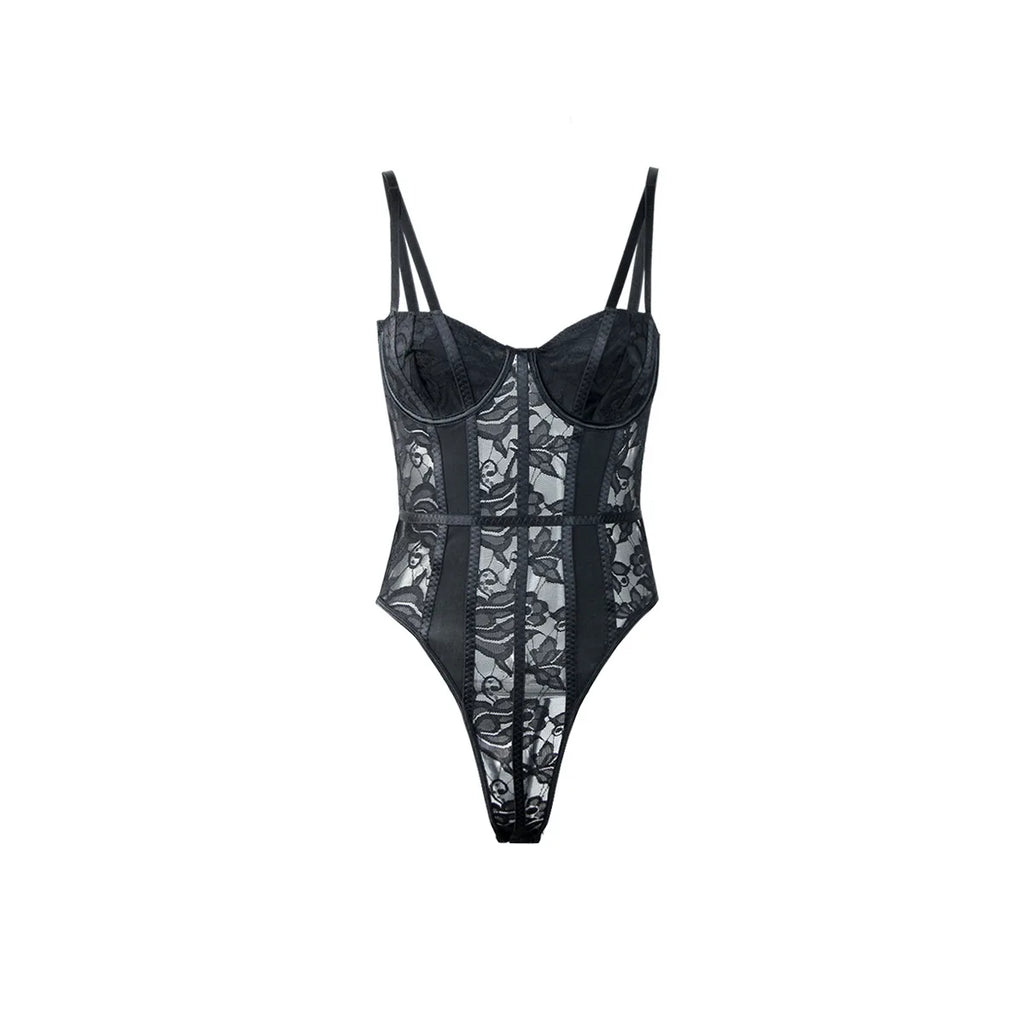 Body in pizzo donna