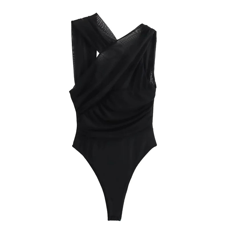 Body leopardato donna