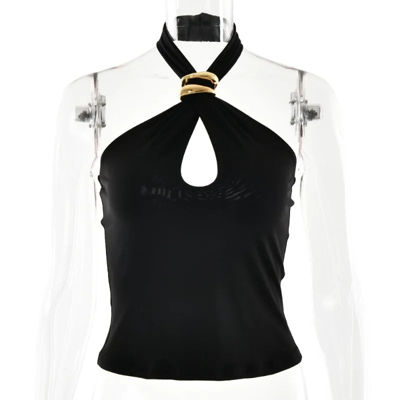Top crop halter donna