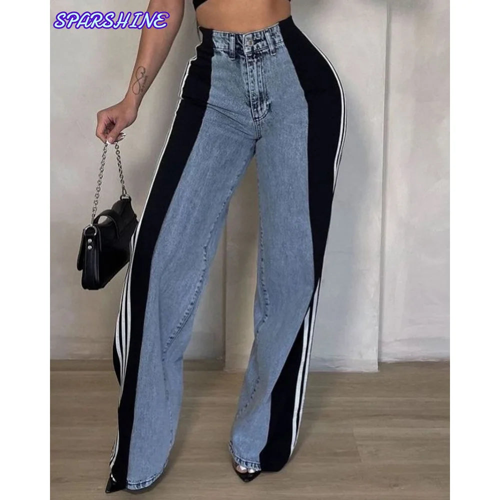 Jeans wide leg donna