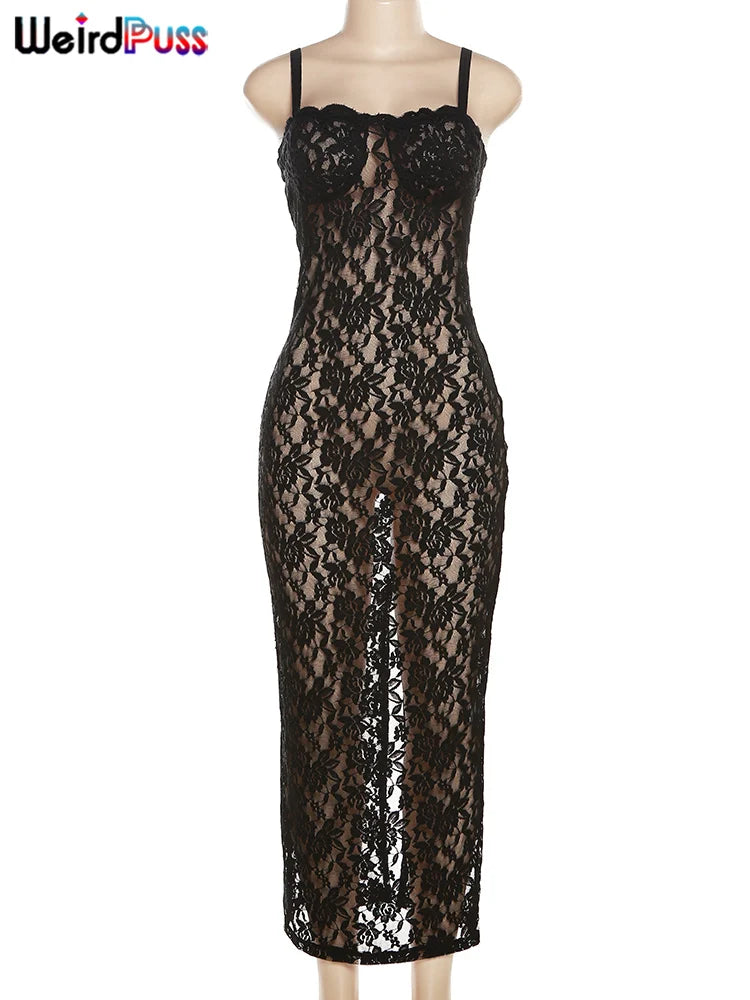 Vestito in pizzo donna