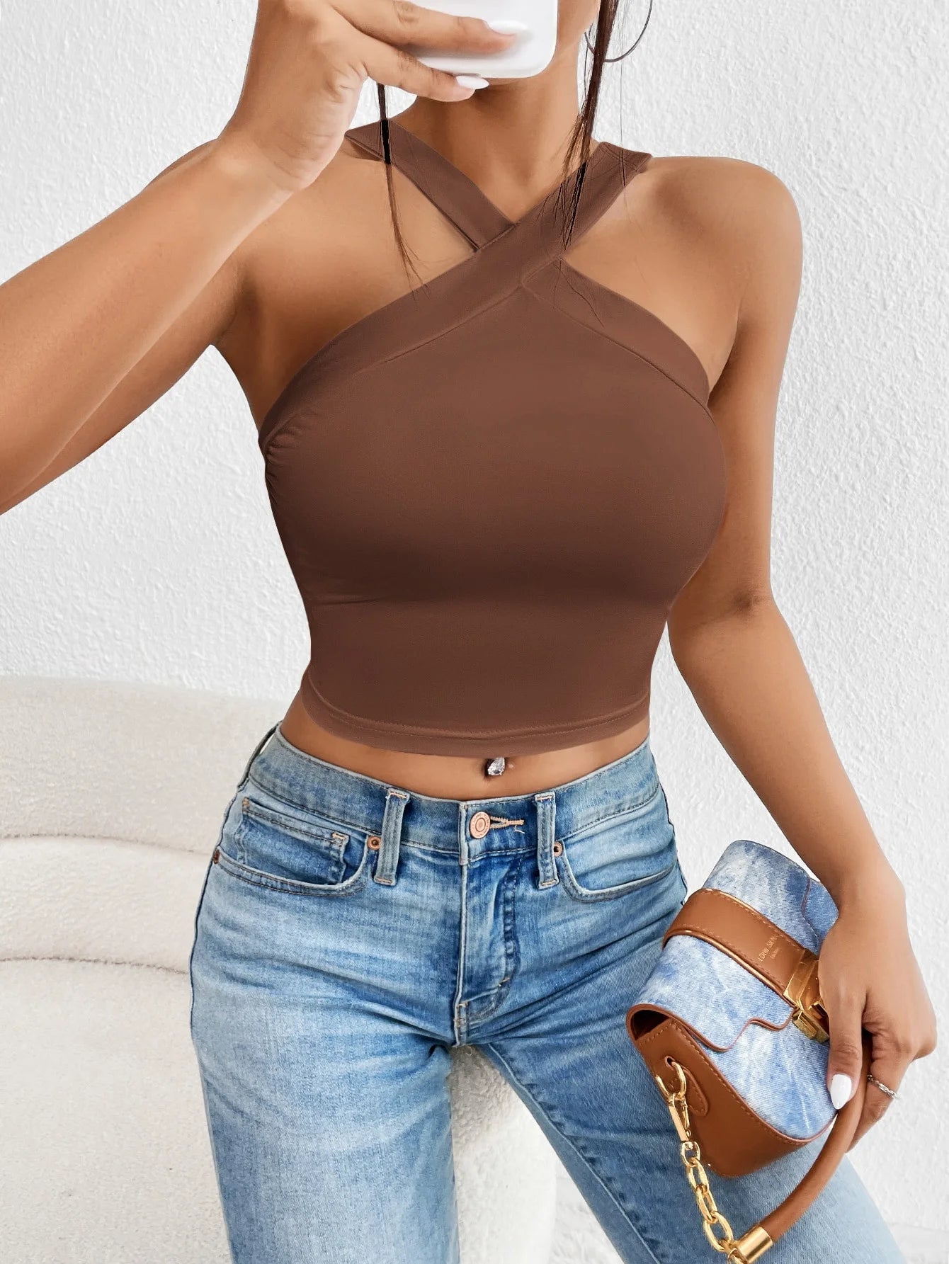 Top halter donna