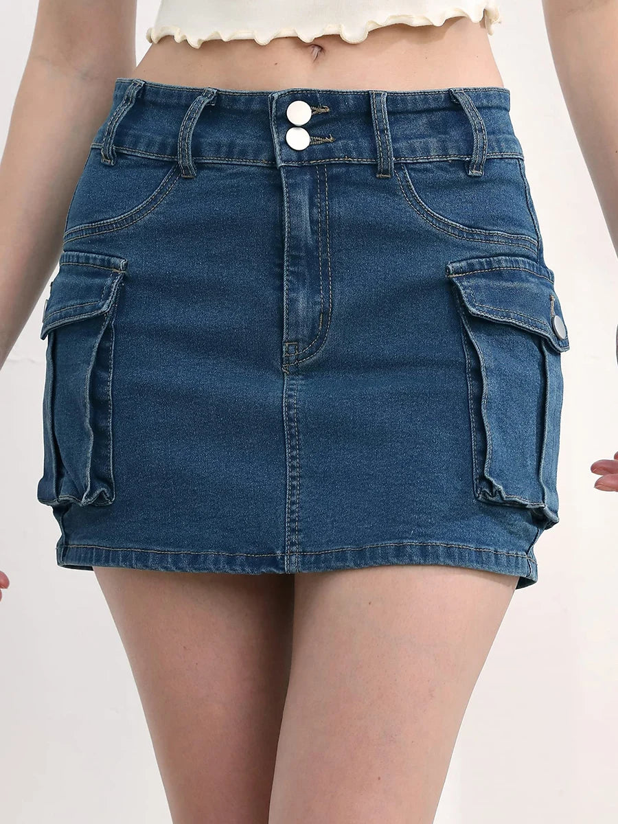 Minigonna cargo donna