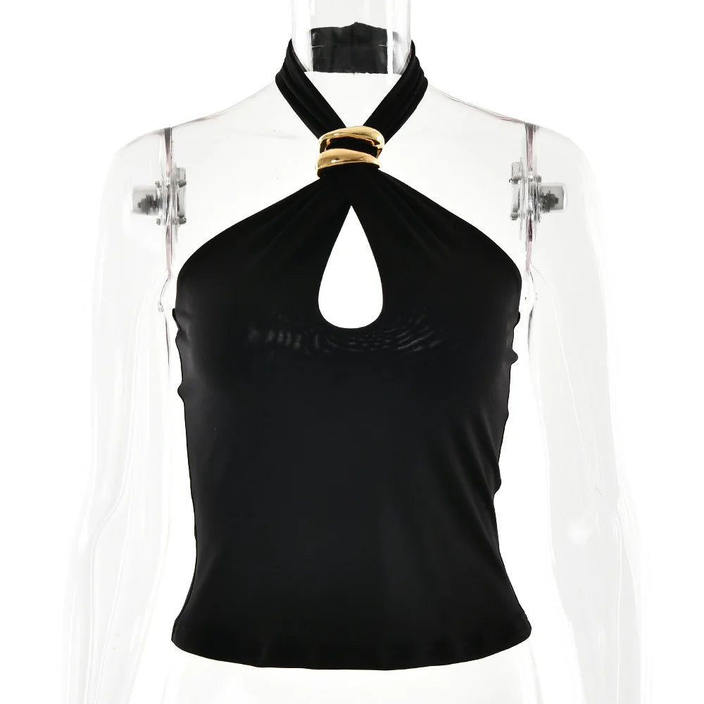 Top crop halter donna