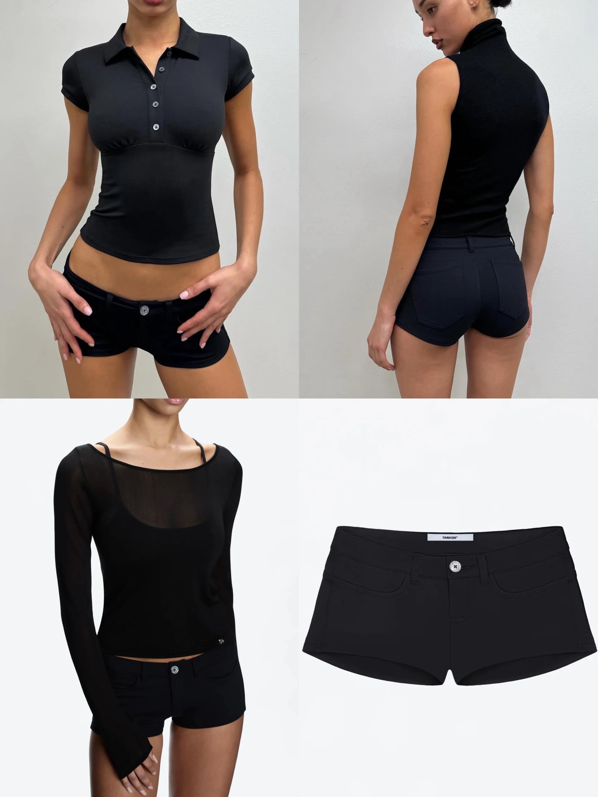 Short neri donna