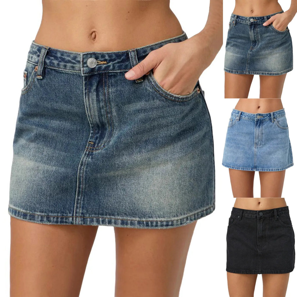 Minigonna denim donna