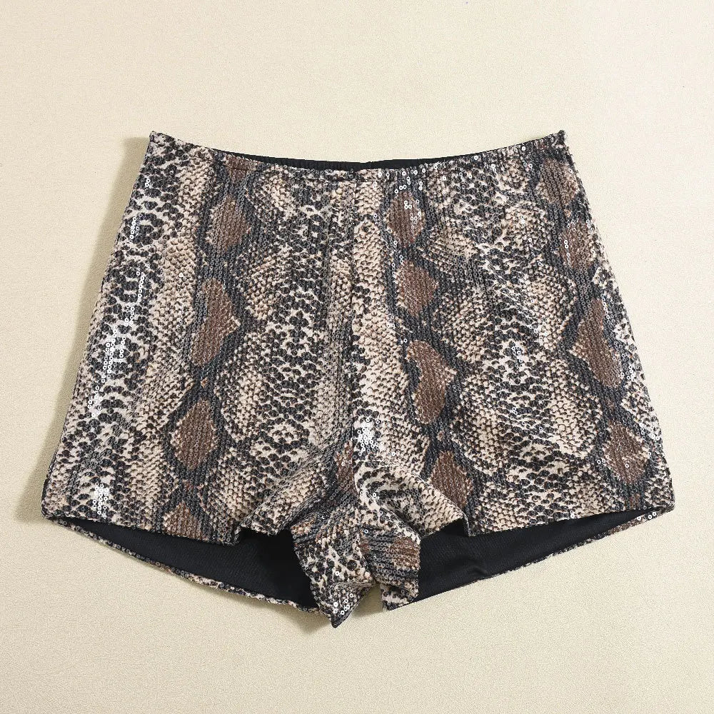 Shorts leopardati donna