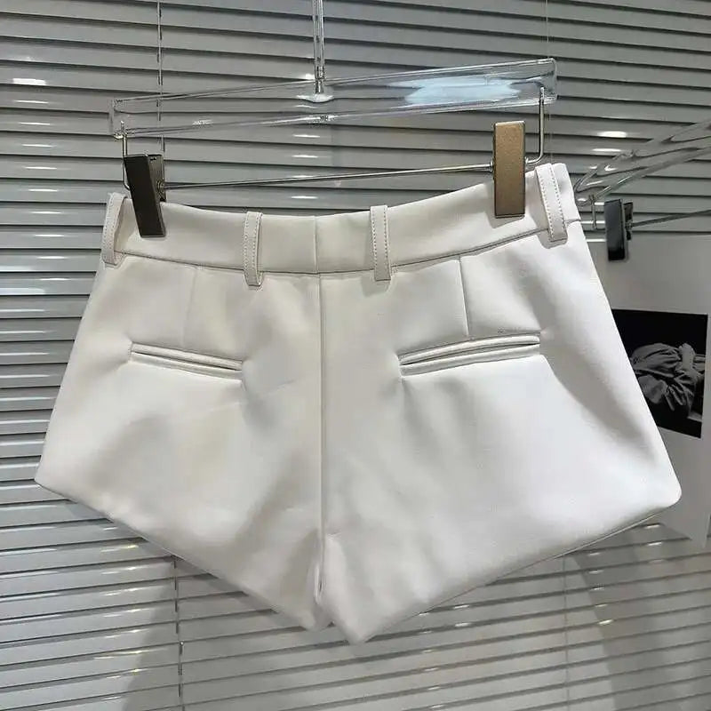 Short in ecopelle donna