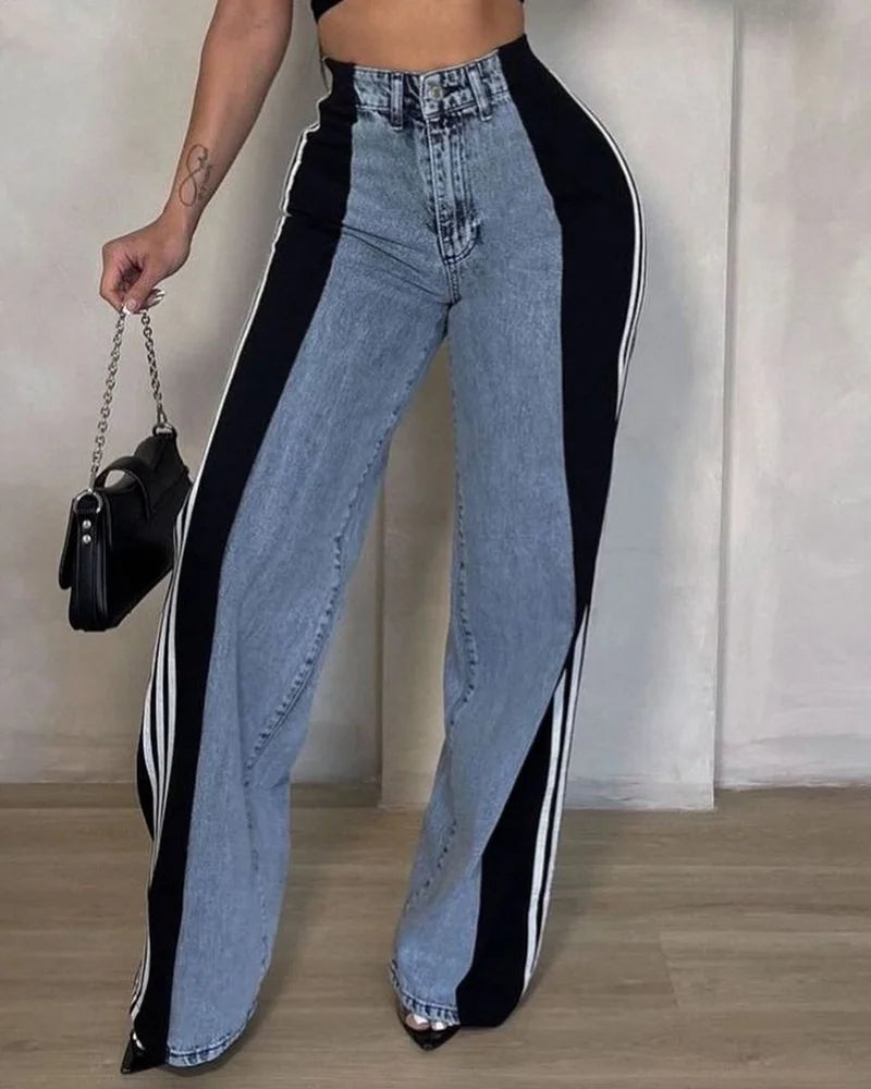 Jeans wide leg donna