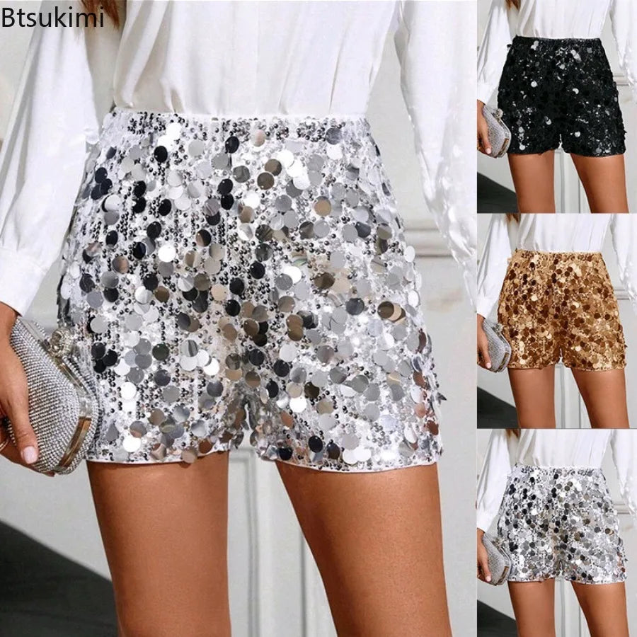 Shorts con paillettes