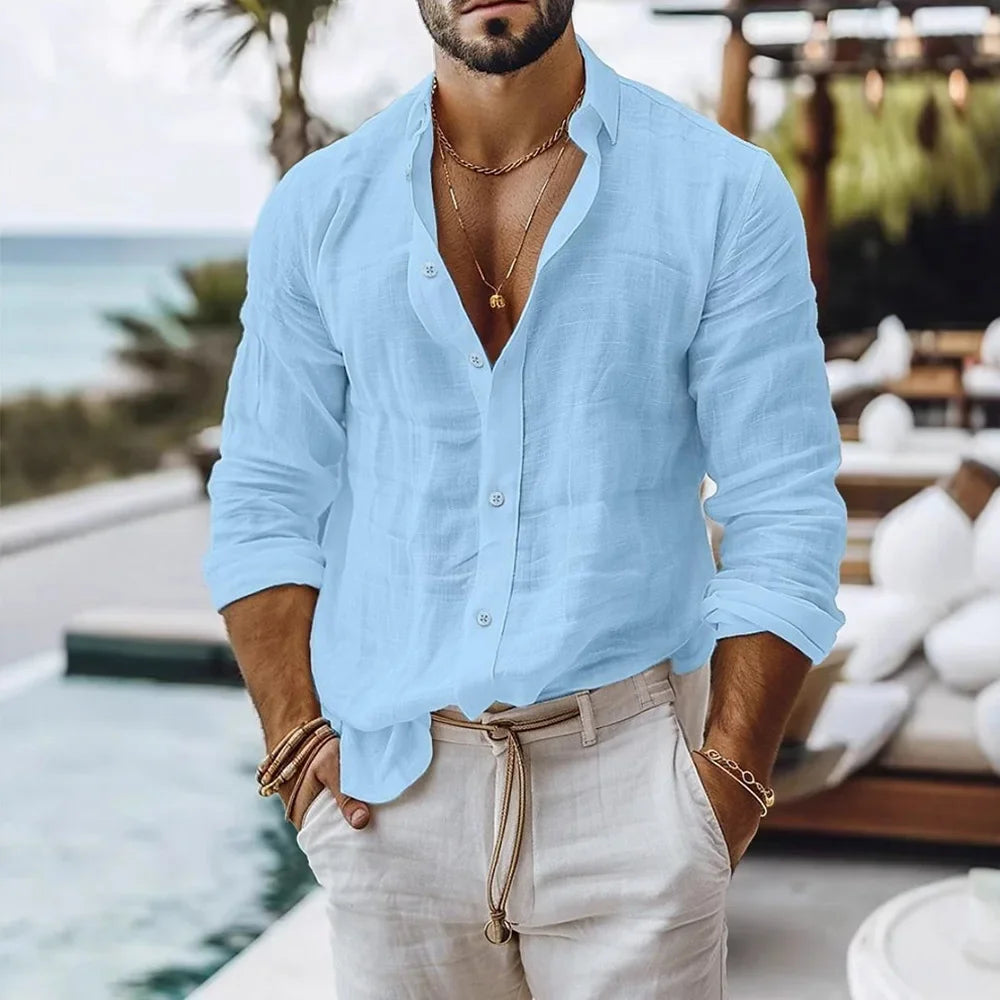 Camicia in lino uomo