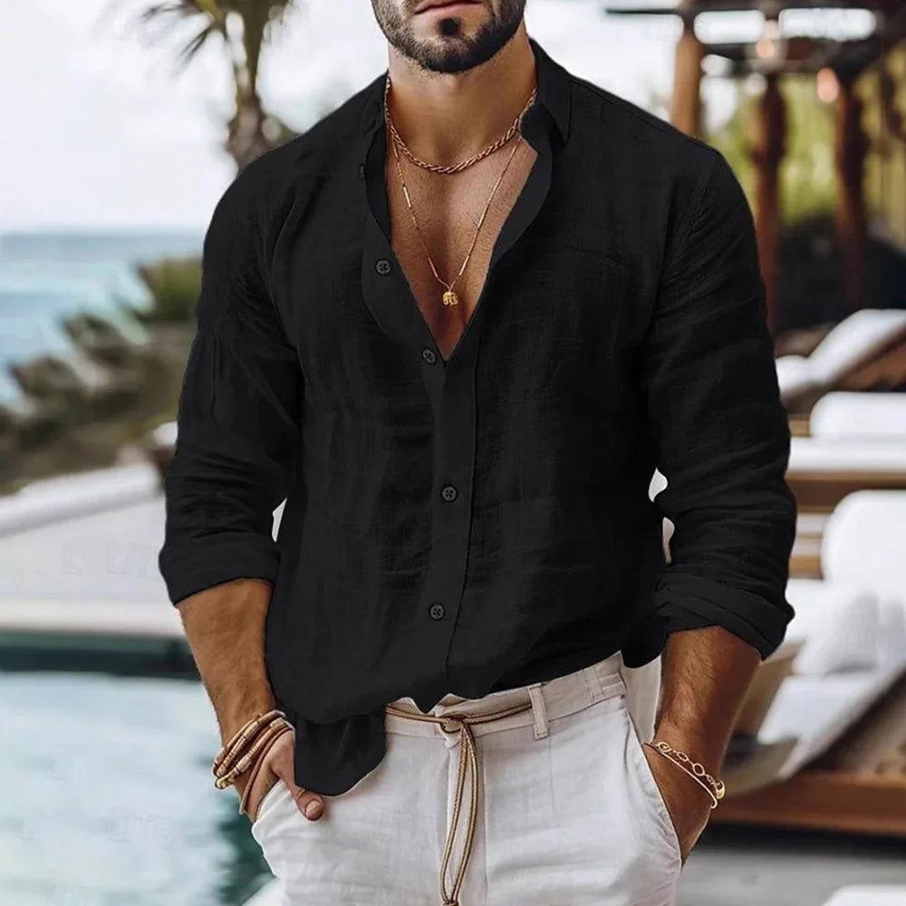 Camicia in lino uomo