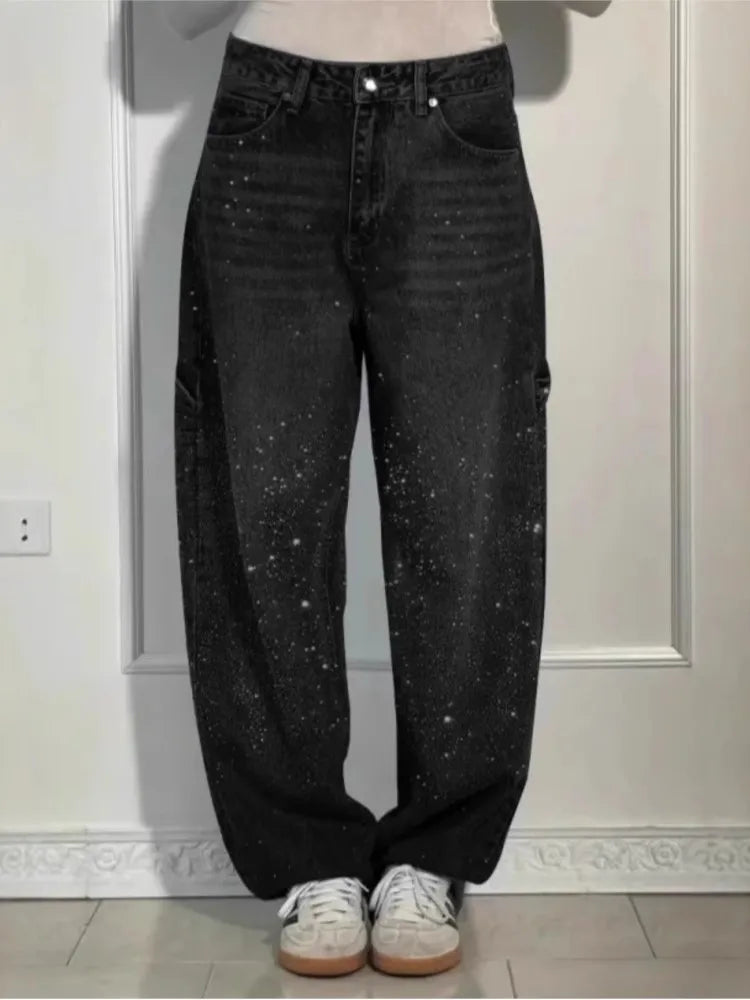 Jeans con brillantini donna