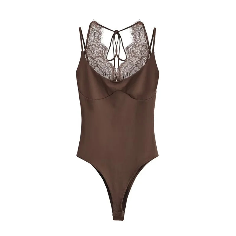 Body in pizzo donna